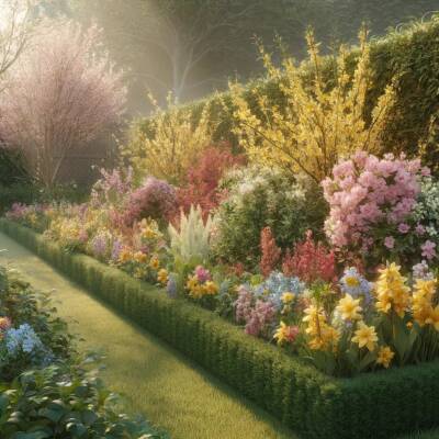 Frühjahrsblühende Hecke – Farbenfroher Sichtschutz für Ihren Garten - Frühjahrsblühende Hecke: Pflanzung, Pflege & Tipps