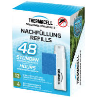 Thermacell® Nachfüllset R-4 48 Std – 12 Wirkstoffplättchen + 4 Gaskartuschen gegen Gelsen