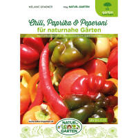 Chili, Paprika und Peperoni für naturnahe...