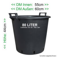 Pflanzkübel mit Griff 80 Liter