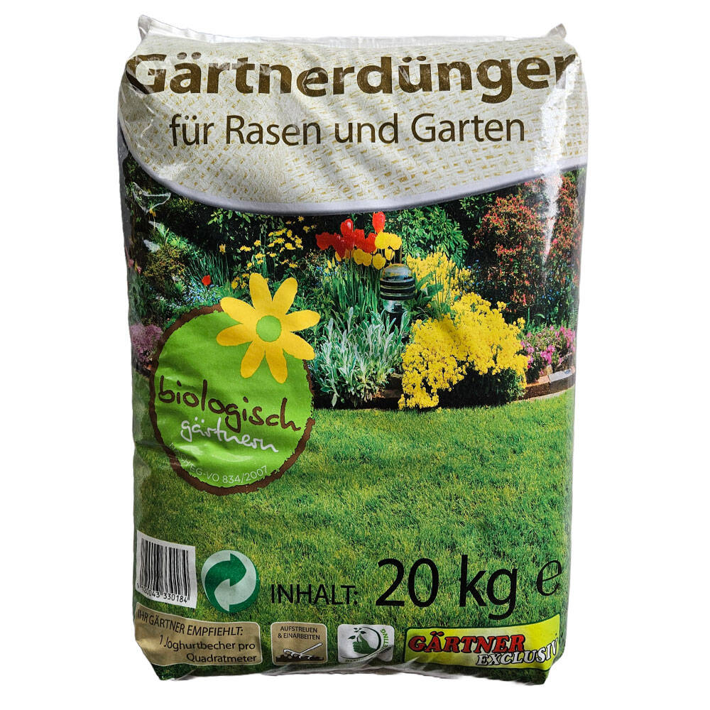 Grtner Exklusiv Profidnger 20 kg ?? Bio-Dnger fr Rasen & Garten, 34,89